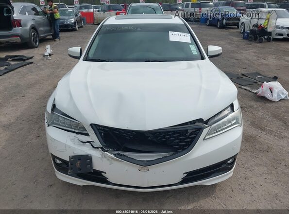 19UUB3F73HA000616 2017 ACURA TLX White Instrument cluster view
