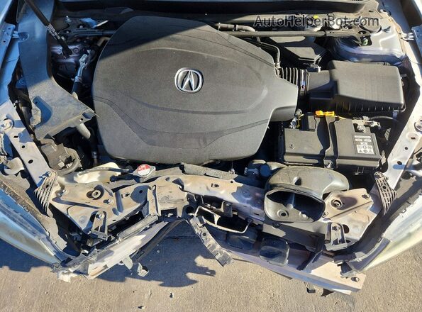 19UUB3F79HA002192 2017 ACURA TLX Серебряный Вид задней части салона