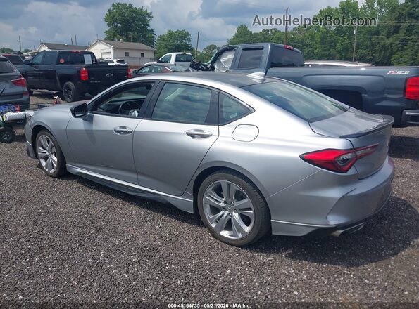 19UUB5F44MA001365 2021 ACURA TLX Silver Հետևի ձախ