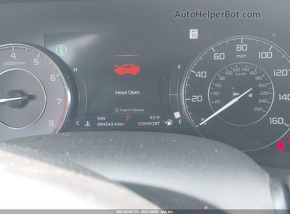19UUB5F44MA001365 2021 ACURA TLX Silver Հետևի նստատեղերի տեսք