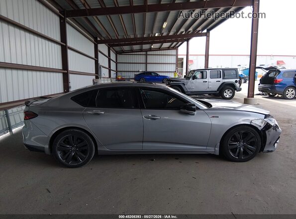 19UUB5F51MA014681 2021 ACURA TLX Silver სალონის 360-გრადუსიანი ხედი