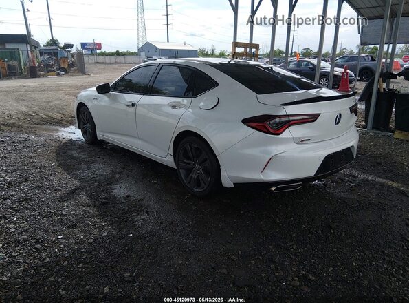 19UUB5F51NA000068 2022 ACURA TLX White Trasero izquierdo