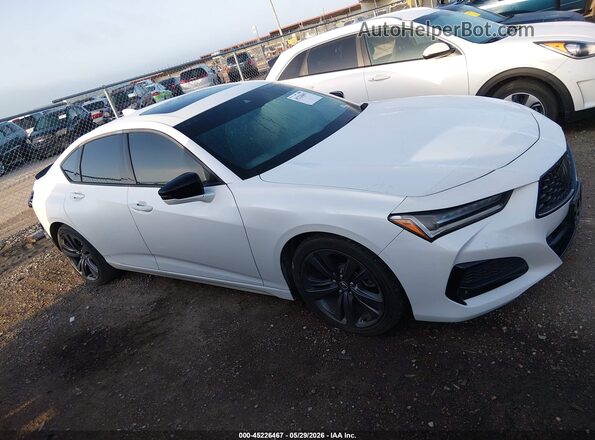 19UUB5F5XNA003454 2022 ACURA TLX White Rear interior view