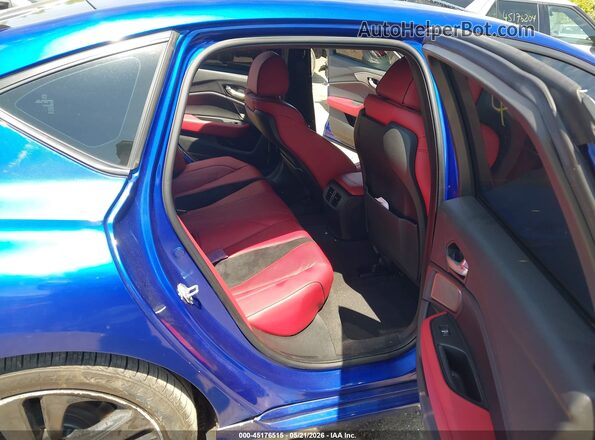 19UUB6F52MA003615 2021 ACURA TLX Blue VIN կոդի պիտակի տեսք