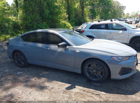 19UUB6F56SA001766 2025 ACURA TLX Gray უკანა სალონის ხედი