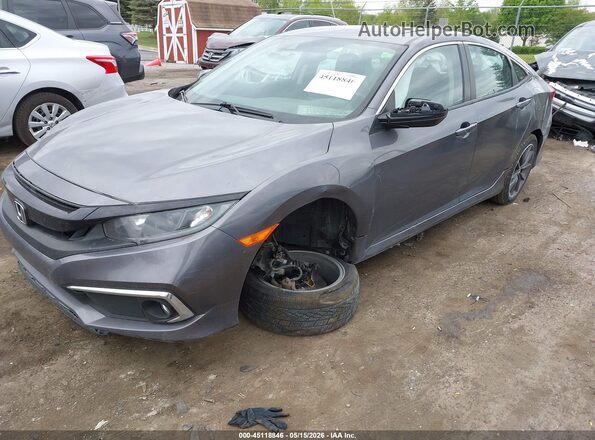19XFC1F31ME006458 2021 HONDA CIVIC Gray Vista tres cuartos delantera izquierda