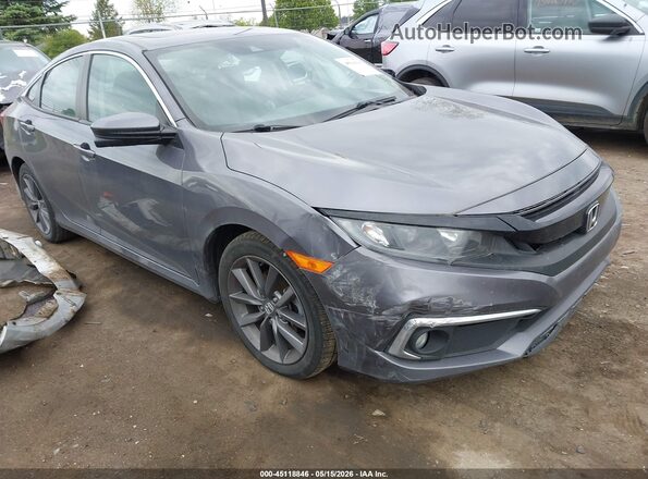19XFC1F31ME006458 2021 HONDA CIVIC Gray Vista interior trasera