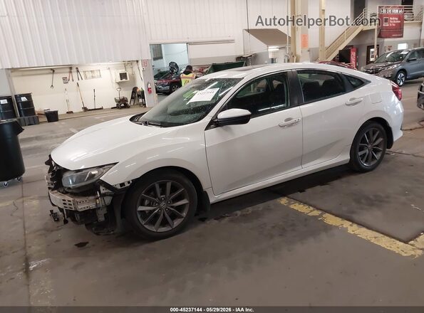 19XFC1F32KE208187 2019 HONDA CIVIC White Առջևի ձախ երեք քառորդ տեսարան