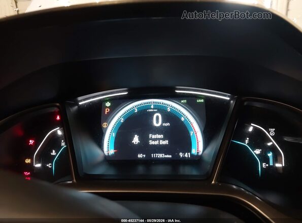 19XFC1F32KE208187 2019 HONDA CIVIC White Հետևի նստատեղերի տեսք
