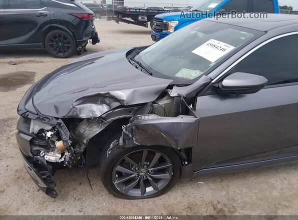 19XFC1F33KE007253 2019 HONDA CIVIC Gray Front view