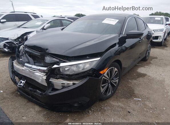 19XFC1F34HE016200 2017 HONDA CIVIC Black წინა მარცხენა ხედი სამი მეოთხედიდან
