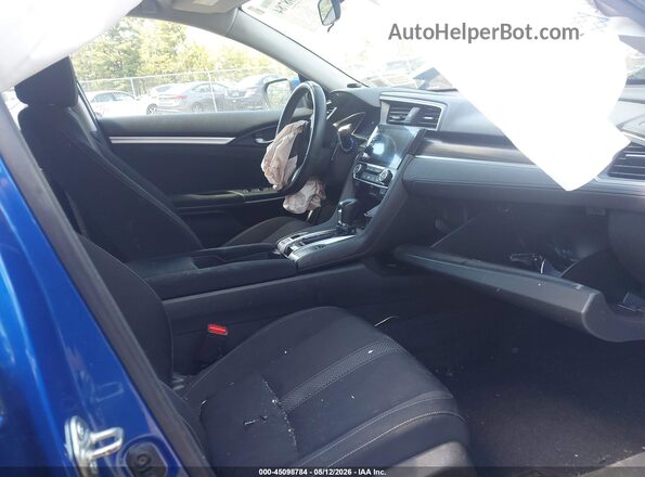 19XFC1F34KE201743 2019 HONDA CIVIC Blue Front interior view