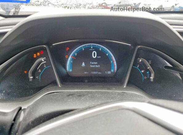 19XFC1F36GE015631 2016 HONDA CIVIC Black Vista del cuadro de instrumentos