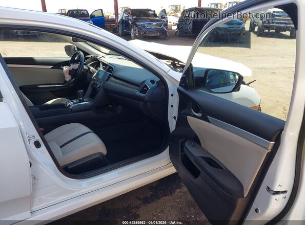 19XFC1F36LE013842 2020 HONDA CIVIC White Widok wnętrza z przodu
