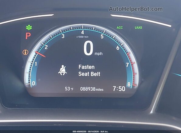 19XFC1F37KE003335 2019 HONDA CIVIC Gray 