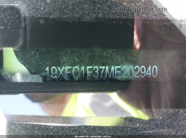 19XFC1F37ME202940 2021 HONDA CIVIC Gray 