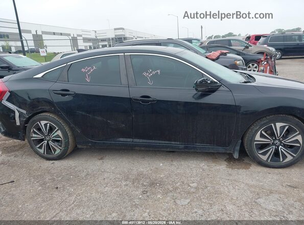 19XFC1F38HE031668 2017 HONDA CIVIC Black Вид задньої частини салону