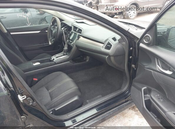 19XFC1F38HE031668 2017 HONDA CIVIC Black Вид салону спереду