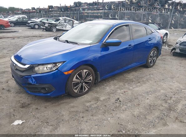 19XFC1F39GE018507 2016 HONDA CIVIC Blue Առջևի ձախ երեք քառորդ տեսարան