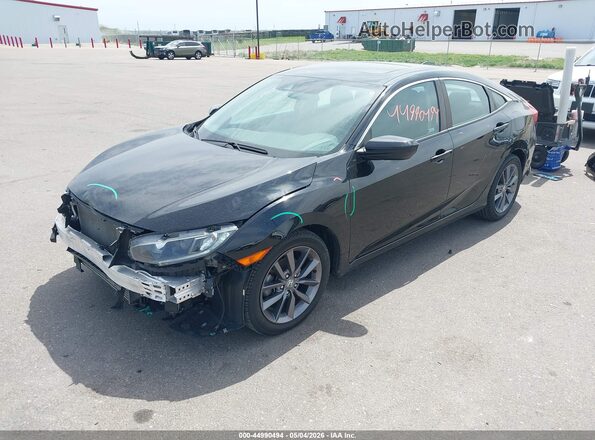 19XFC1F39ME008622 2021 HONDA CIVIC Black Առջևի ձախ երեք քառորդ տեսարան