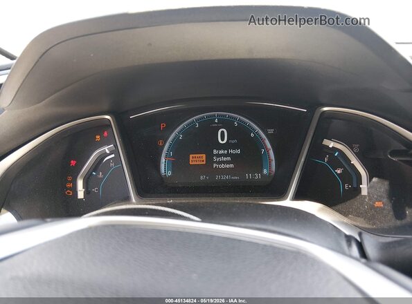 19XFC1F71GE201600 2016 HONDA CIVIC Gray Rear seats view