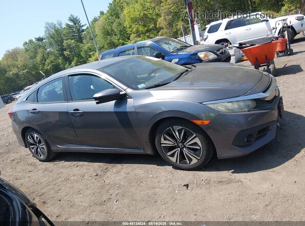 19XFC1F71GE201600 2016 HONDA CIVIC Gray Rear interior view