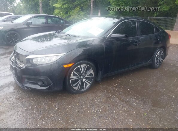 19XFC1F74GE007403 2016 HONDA CIVIC Black Առջևի ձախ երեք քառորդ տեսարան