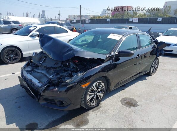 19XFC1F74GE216317 2016 HONDA CIVIC Black Առջևի ձախ երեք քառորդ տեսարան