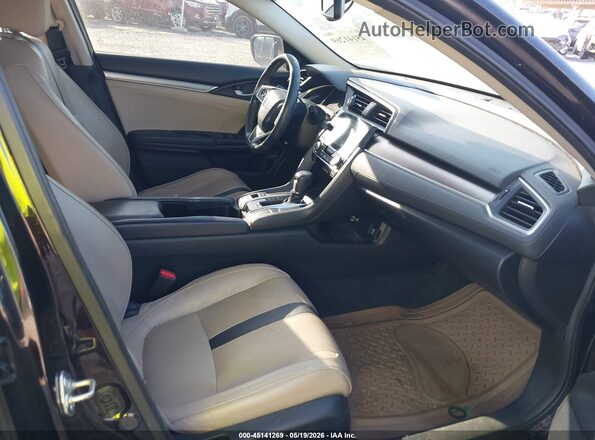19XFC1F75GE006499 2016 HONDA CIVIC Black Вид салону спереду