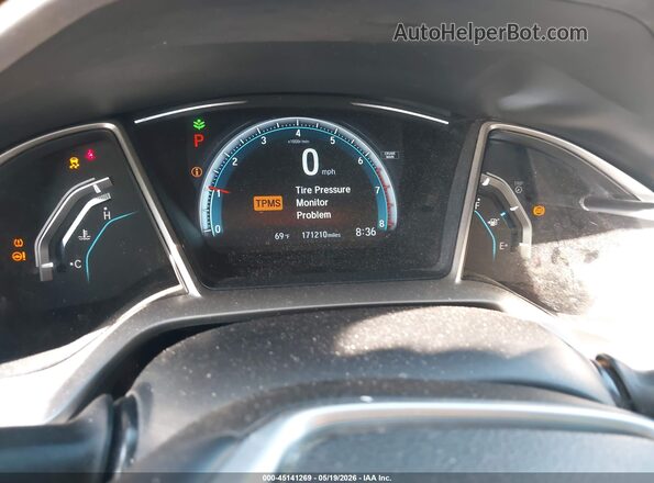 19XFC1F75GE006499 2016 HONDA CIVIC Black Вид задніх сидінь