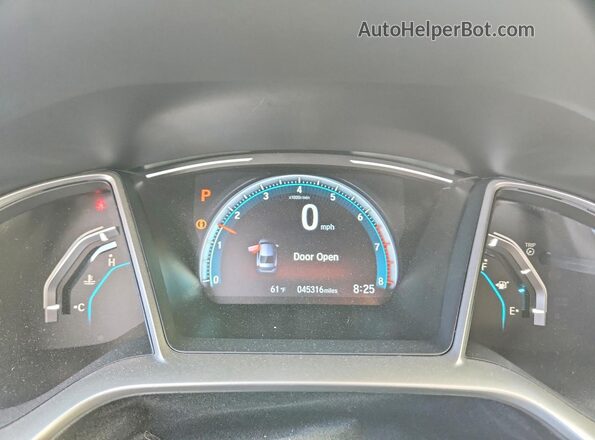 19XFC1F77LE002643 2020 HONDA CIVIC White Սարքավորումների վահանակի տեսք