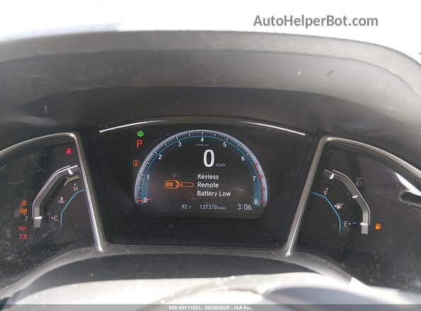 19XFC1F7XGE031351 2016 HONDA CIVIC Gray Հետևի նստատեղերի տեսք