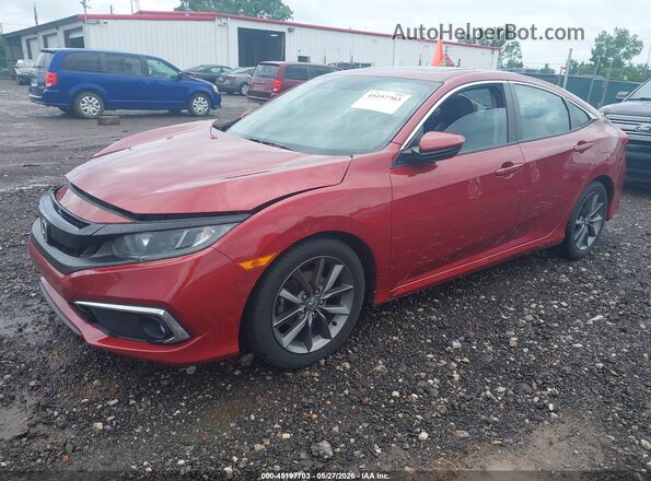 19XFC1F7XLE000577 2020 HONDA CIVIC Maroon Առջևի ձախ երեք քառորդ տեսարան
