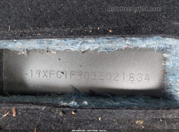 19XFC1F90GE021834 2016 HONDA CIVIC Gray Widok komory silnika