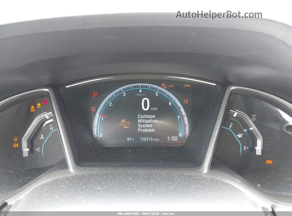 19XFC1F90GE021834 2016 HONDA CIVIC Gray Widok tylnych siedzeń