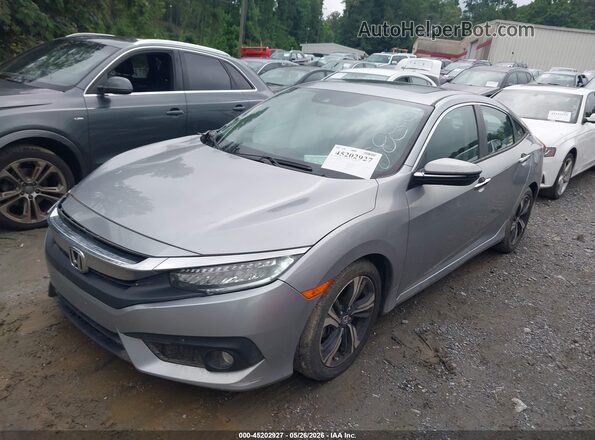 19XFC1F91HE018880 2017 HONDA CIVIC Silver Vista tres cuartos delantera izquierda