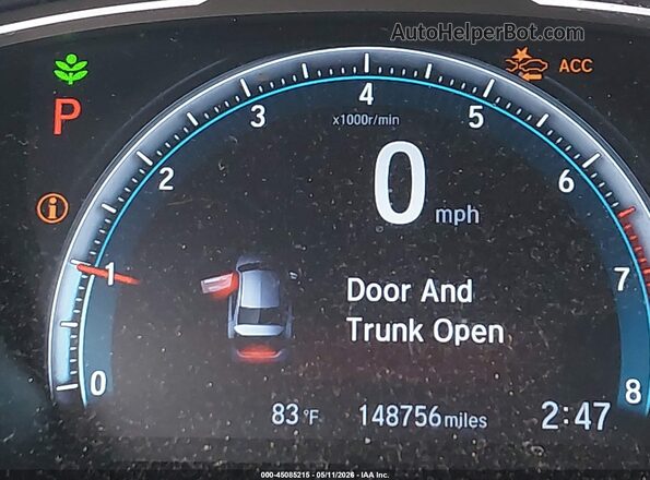 19XFC1F91KE007286 2019 HONDA CIVIC Gray 