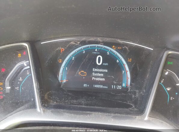 19XFC1F93GE223499 2016 HONDA CIVIC Black Вид задніх сидінь
