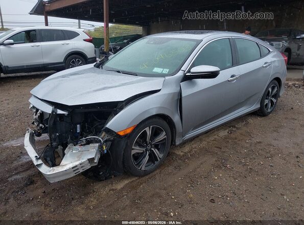 19XFC1F93JE200201 2018 HONDA CIVIC Gray წინა ხედი