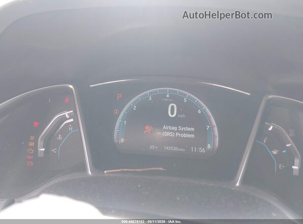 19XFC1F96GE222038 2016 HONDA CIVIC Gray Вид задніх сидінь