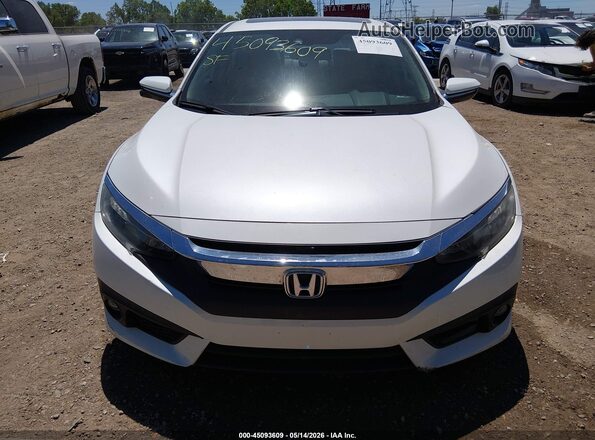 19XFC1F99GE001422 2016 HONDA CIVIC White Vista del cuadro de instrumentos