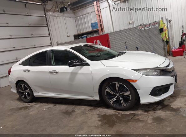 19XFC1F99HE000398 2017 HONDA CIVIC White უკანა სალონის ხედი