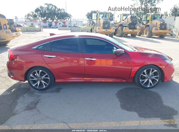 19XFC1F9XLE202255 2020 HONDA CIVIC Red Widok wnętrza z tyłu