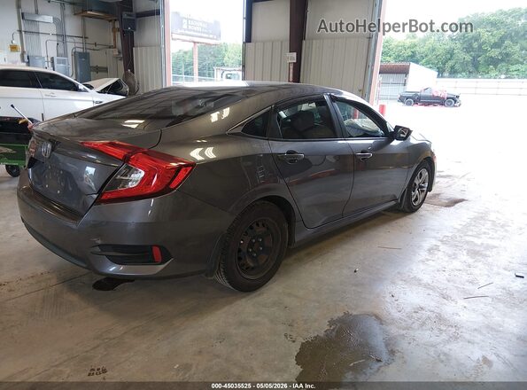 19XFC2F50HE020865 2017 HONDA CIVIC Gray Trasero derecho
