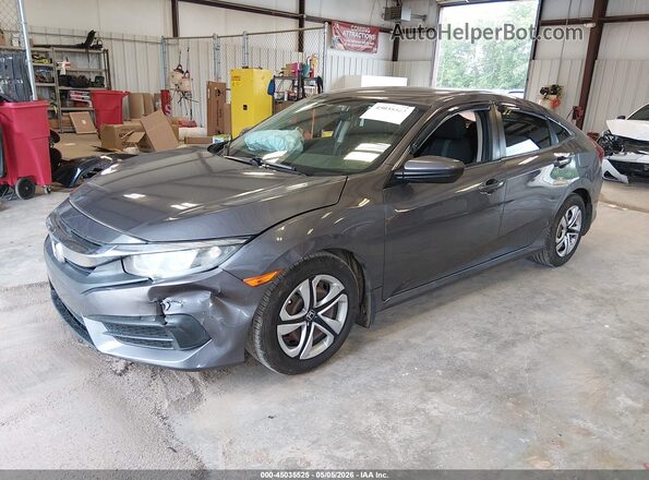 19XFC2F50HE020865 2017 HONDA CIVIC Gray Vista tres cuartos delantera izquierda
