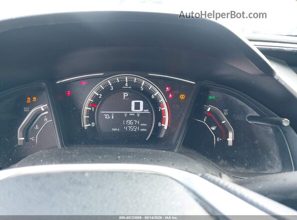 19XFC2F50HE206695 2017 HONDA CIVIC Black Vista de los asientos traseros
