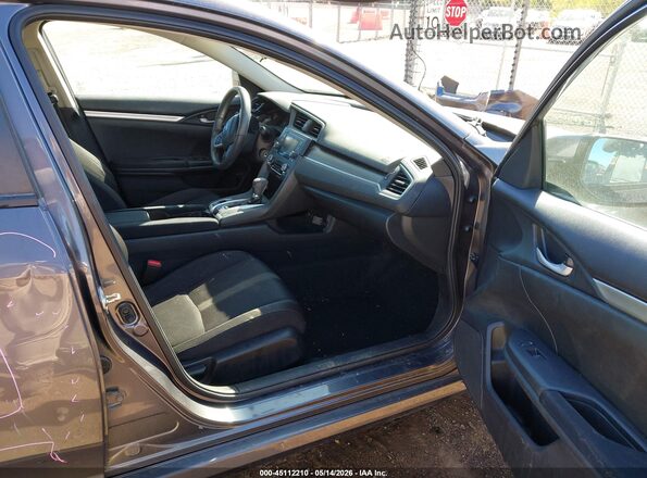19XFC2F51GE040220 2016 HONDA CIVIC Gray Front interior view
