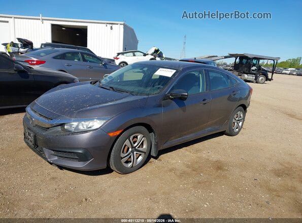 19XFC2F51GE040220 2016 HONDA CIVIC Gray Front left
