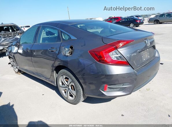 19XFC2F51GE043442 2016 HONDA CIVIC Silver Tył lewy