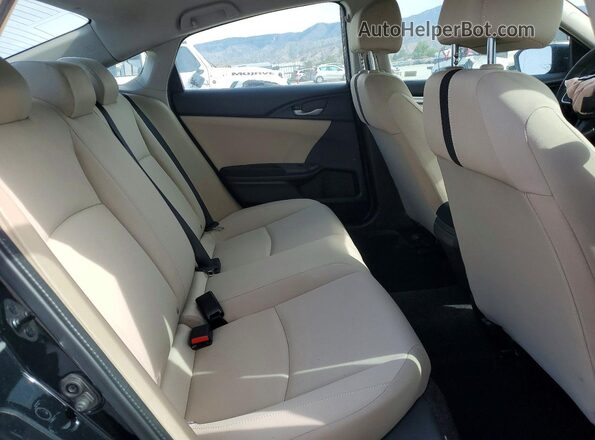 19XFC2F51GE201603 2016 HONDA CIVIC Black Vista de los asientos traseros